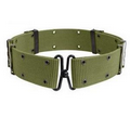 G.I. Style Olive Drab Nylon Large Pistol Belt w/Metal Buckles